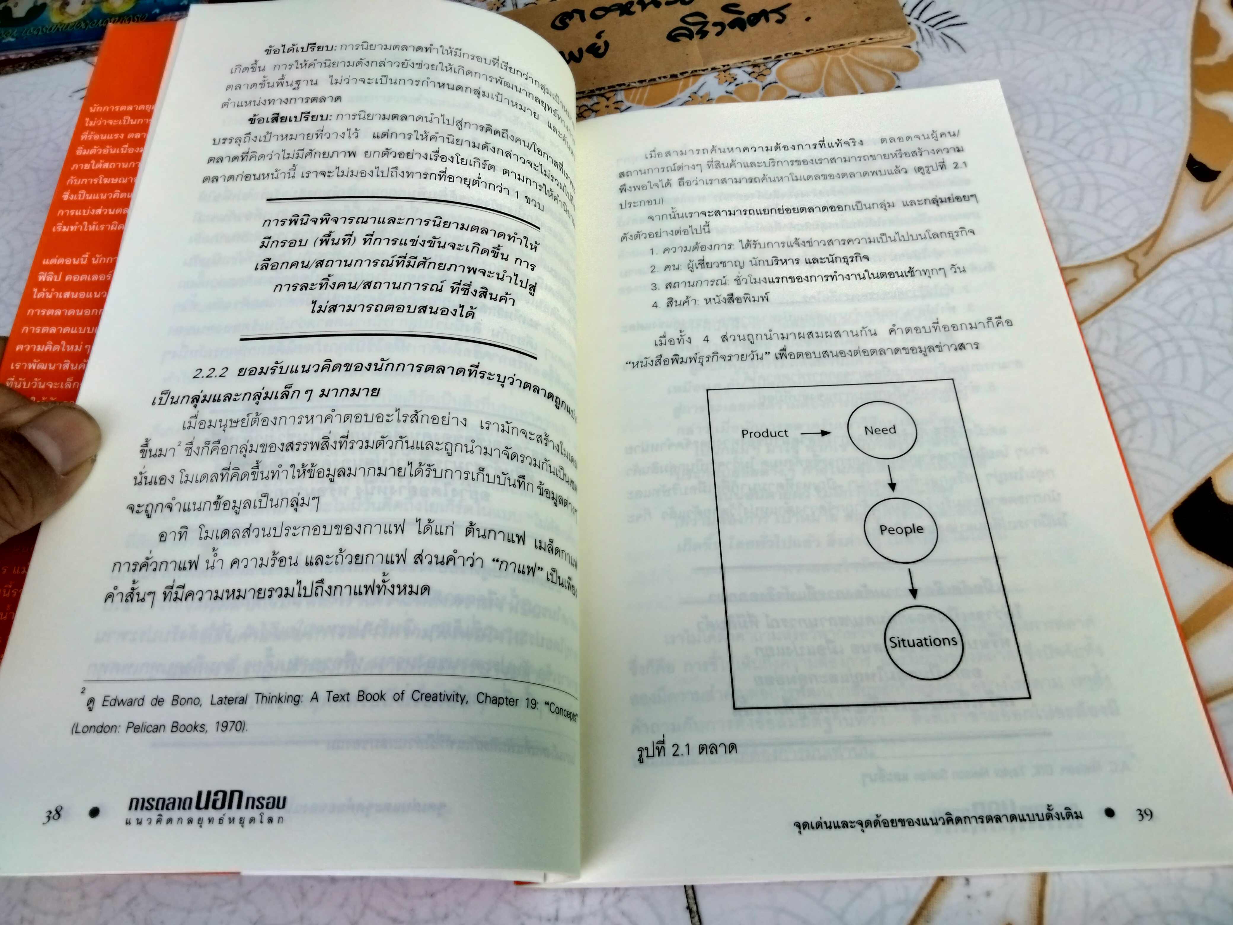 การตลาดนอกกรอบ แนวคิดกลยุทธ์หยุดโลก (Lateral Marketing) - ฟิลิป คอตเลอร์ และ เฟอร์นันโด้ ทิแอส เดอ เบส เขียน - ดนัย จันทร์เจ้าฉาย และ ภัทรพงศ์ พงศ์สวัสดิ์ แปลและเรียบเรียง **สินค้าหมด**