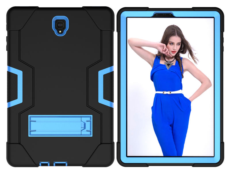 เคส Samsung Galaxy Tab S4 10.5 T830 T835 T837 #เคสฝาหลังกันกระแทก Kickstand PC Silicone Armour Defender