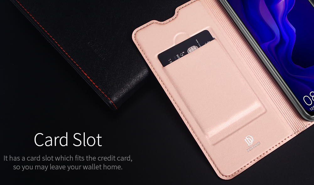 Case Huawei nova 4 #เคสฝาพับหนัง PU DUX DUCIS Skin Pro Series Auto-absorbed PU Leather คุณภาพดี