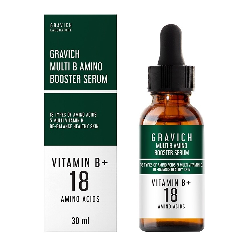 Gravich Multi B Amino Booster Serum 30 ml. เซรั่มอาหารผิวสูตรเข้มข้น