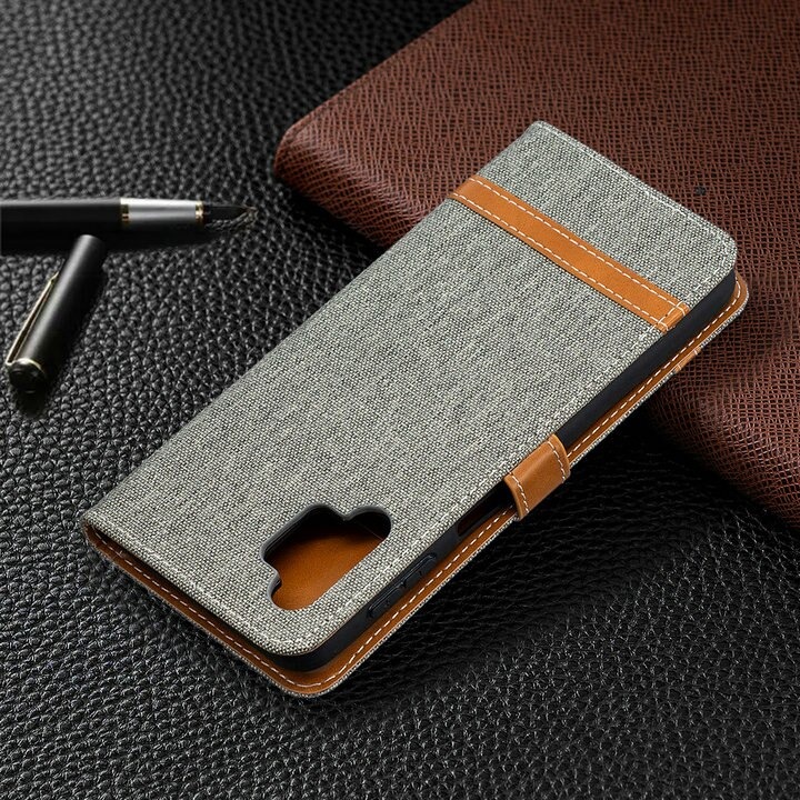 เคส Samsung Galaxy A32 5G #เคสฝาพับหนัง PU พร้อมสายคล้องมือ สีสันสดใส