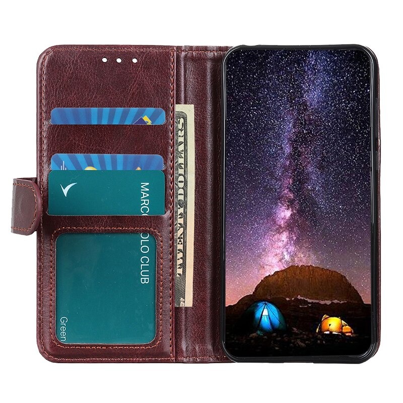 เคส Samsung Galaxy S22 Ultra 5G #เคสแบบฝาพับวัสดุหนัง PU ผิวเรียบมีสไตล์ Leather Material Simple Stylish Phone Cover