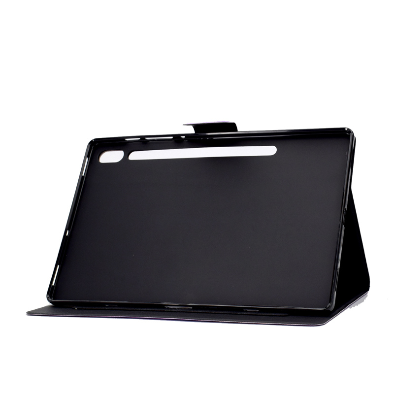 เคส Samsung Galaxy Tab S6 T860 T865 10.5 inch #เคสฝาพับพิมพ์ลายหนัง PU พร้อมที่เก็บการ์ด Pattern Printing PU Leather Tablet Stand Case with Card Storage