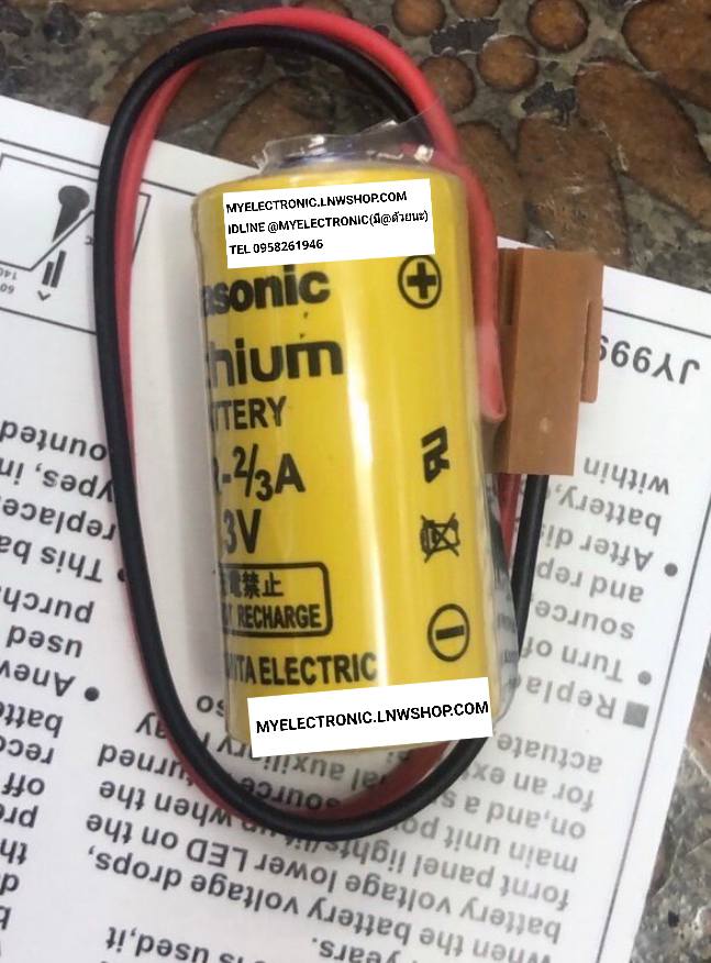 ขาย , แบตเตอรี่ , BR-2/3A , BR2/3A , BATTERRY , ขั้วสีน้ำตาล , LITHIUM , PANASONIC , ถ่าน , ลิเทียม , CONNECTOR , ยี่ห้อ , พานาโซนิค , ราคา , ตัวละ , ก้อนละ , , . . . หน่วย , บาท