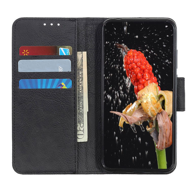 Case Samsung Galaxy A70 #เคสฝาพับหนัง PU ผิวลิ้นจี่ Litchi Skin Leather Wallet Protection