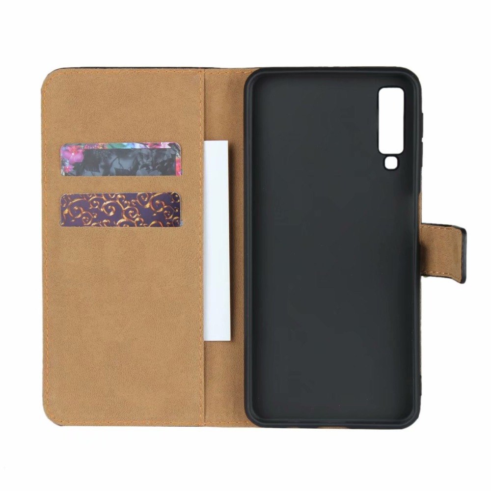 Case Samsung Galaxy A7 (2018) #เคสฝาพับหนังแยกแบบกระเป๋าสตางค์แถบปิดแม่เหล็ก