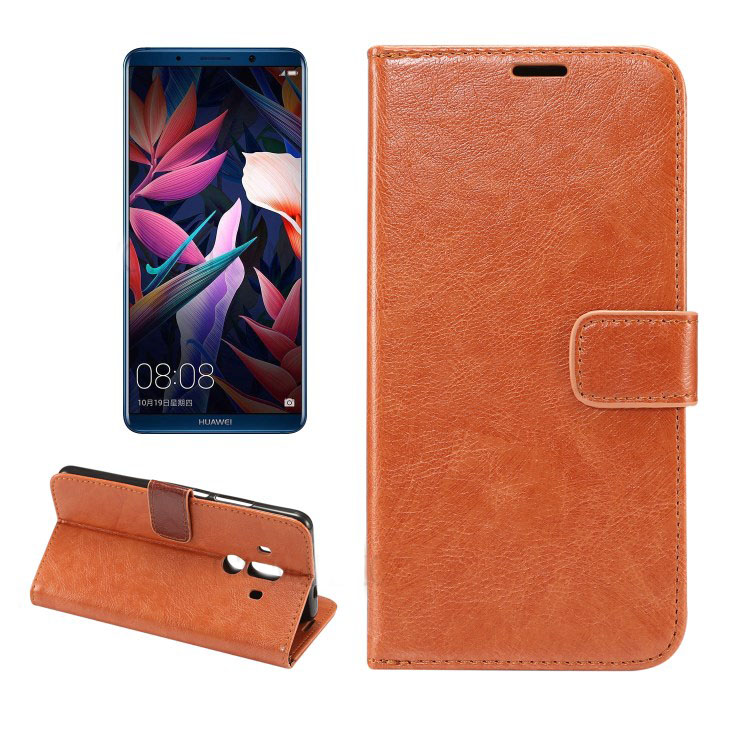 เคส Huawei Mate 10 Pro #เคสฝาพับหนัง PU ผิวหนังม้า Crazy Horse Wallet Leather Cover