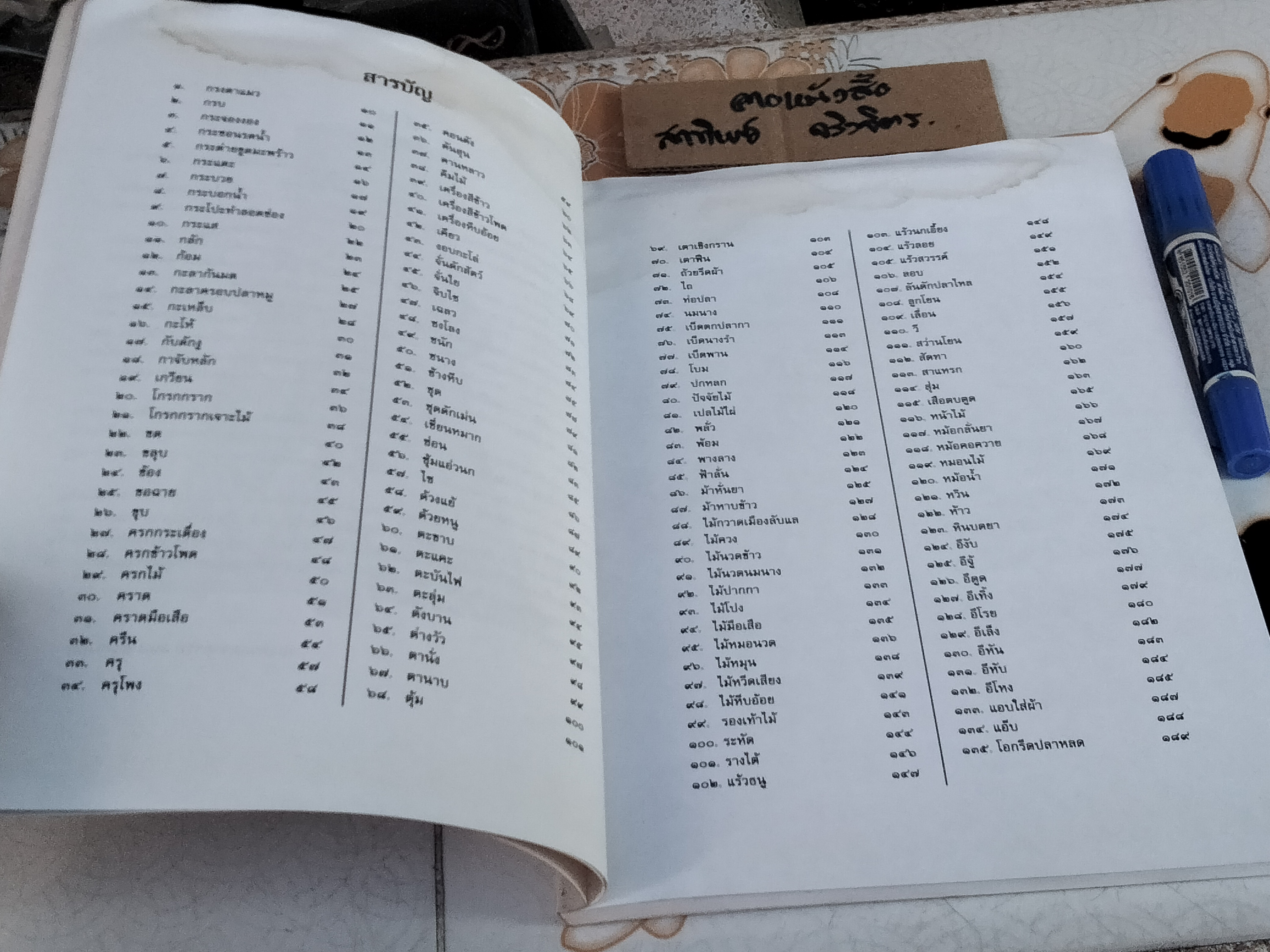 สารานุกรมของใช้พื้นบ้านไทยในอดีต โดย รศ.สนม ครุฑเมือง **หนังสือมีคราบน้ำ เป็นคราบเหลือง **สินค้าหมด**