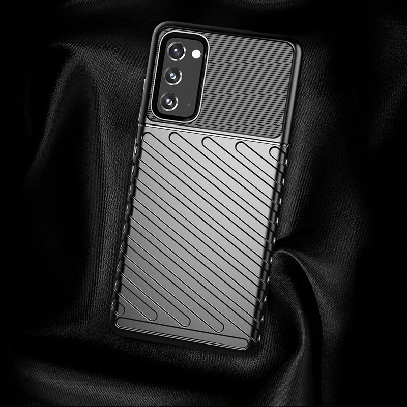 Case Samsung Galaxy M51 #เคสฝาหลัง TPU อ่อน Thunder Series Twill Texture Soft TPU