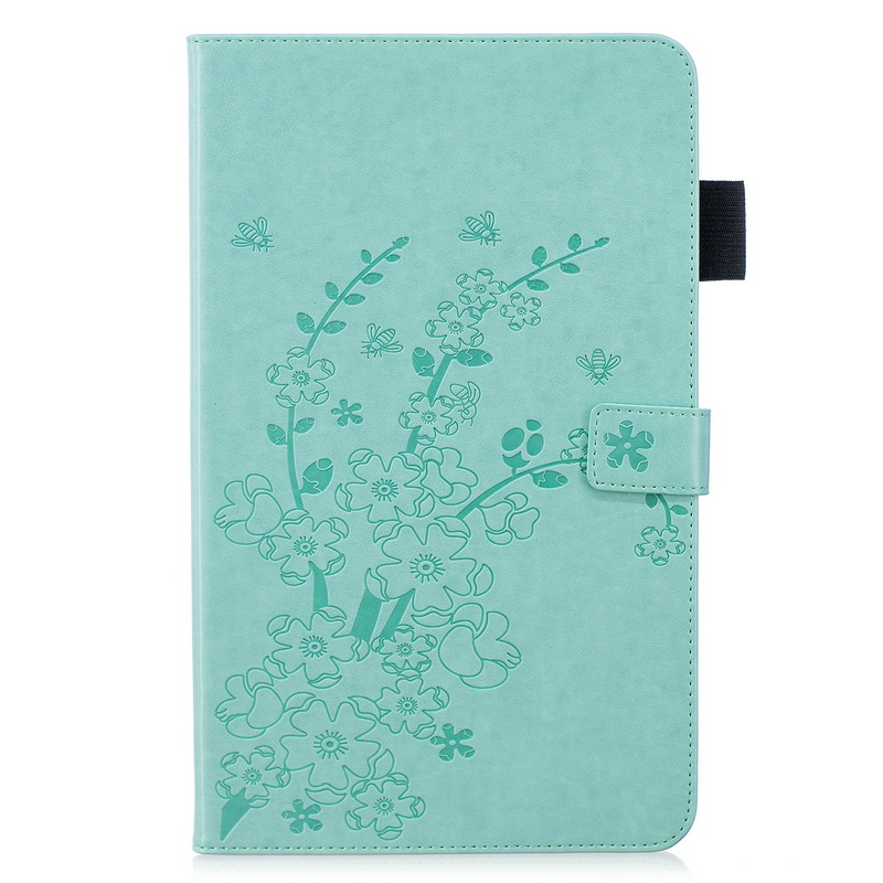 Case Samsung Galaxy Tab S4 10.5 T830 / T835 #เคสฝาพับหนัง PU พิมพ์ลาย Imprinted Plum Blossom PU Leather Cover