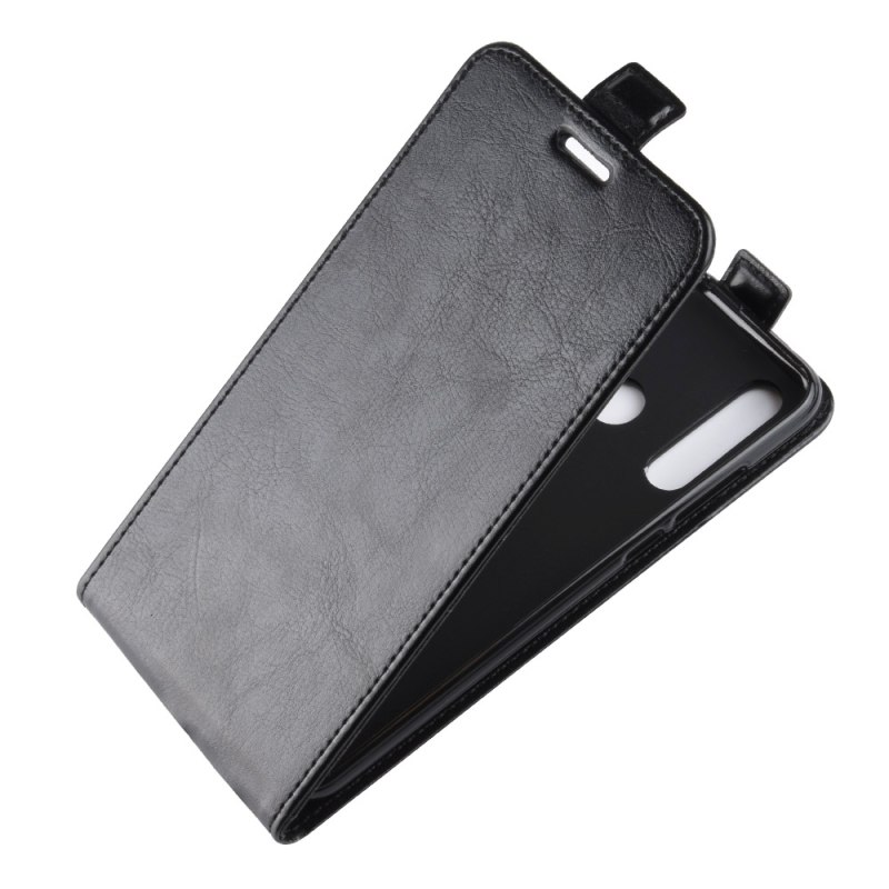 เคส Huawei P30 Lite #เคสฝาพับแนวตั้งหนัง PU ผิวหนังม้า Crazy Horse Skin Leather