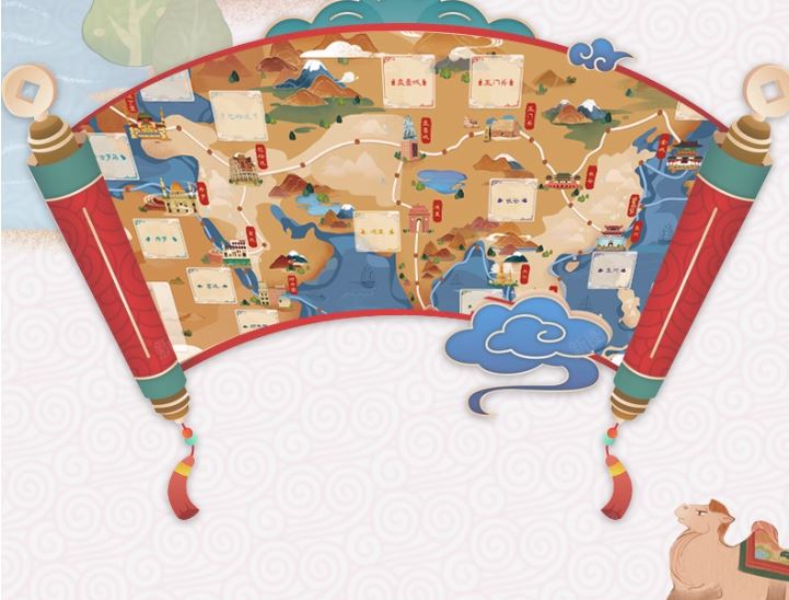 [สื่อการสอนภาษาจีน] บอร์ดเกมเพื่อการศึกษาเส้นทางสายไหมแห่งสหัสวรรษ (รุ่นพื้นฐาน) 千年丝路儿童益智桌游玩具教育 (基础版) Millennium Silk Road Children's Educational Board Game (Basic Edition)