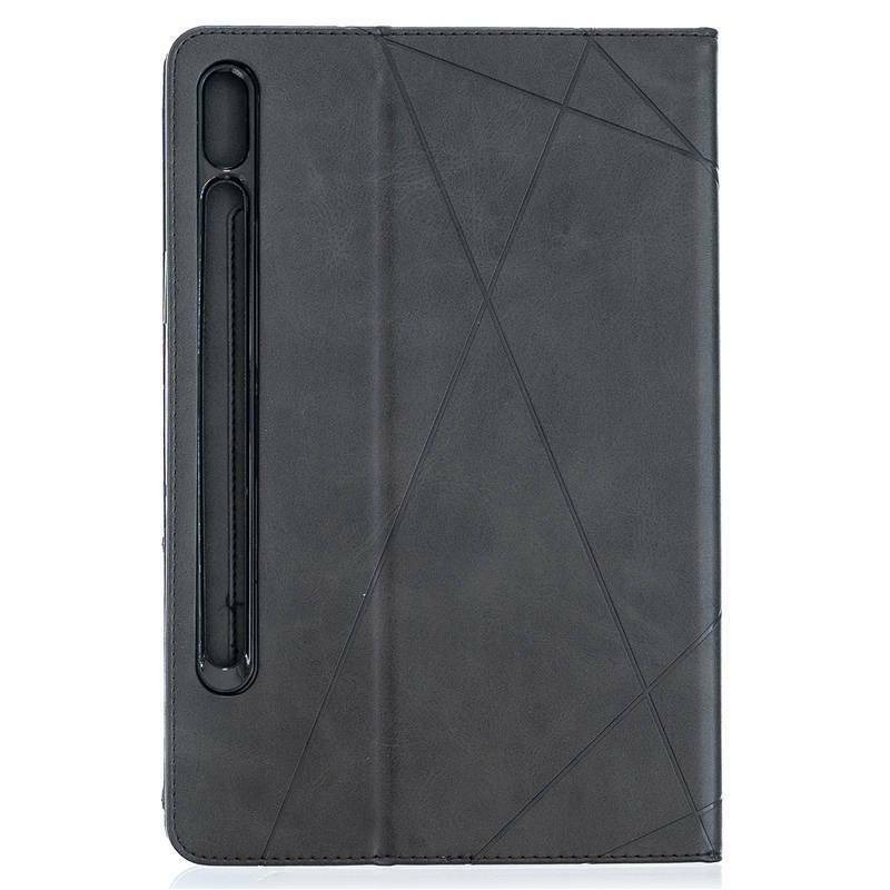 Case Samsung Galaxy Tab S7 SM-T870 SM-T875 11 นิ้ว #เคสฝาพับหนัง PU มีช่องเสียบ ID บัตรอื่นๆในตัว Geometric Pattern Leather Card Holder Protective