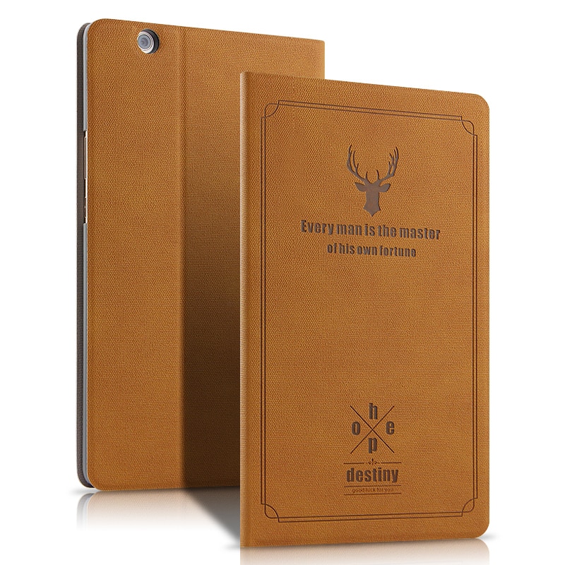 Case Huawei MediaPad M3 8.4 #เคสฝาพัหนัง PU แบบสมาร์ท Deer Pattern Auto Wake Sleep