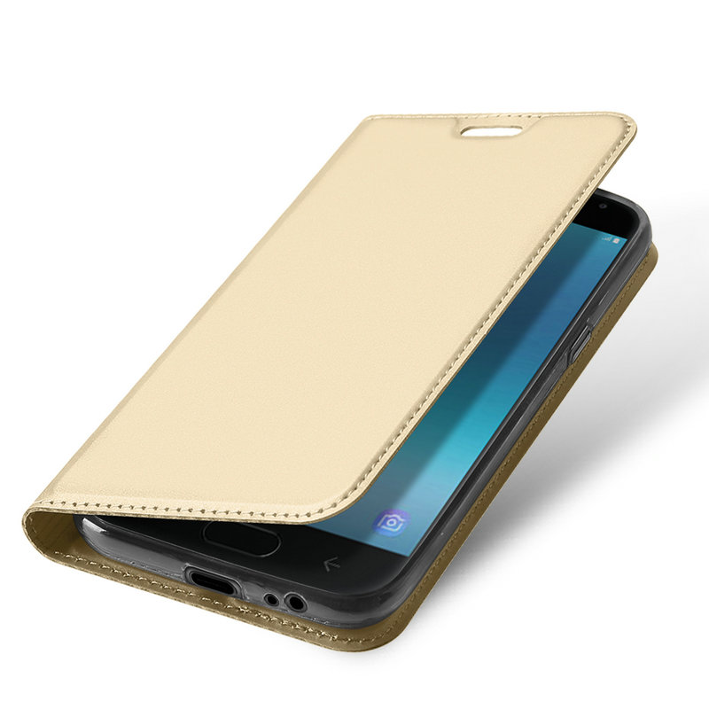 เคส Samsung Galaxy J4 (2018) #เคสฝาพับ DUX DUCIS Skin Pro Series คุณภาพดีราคาถูก