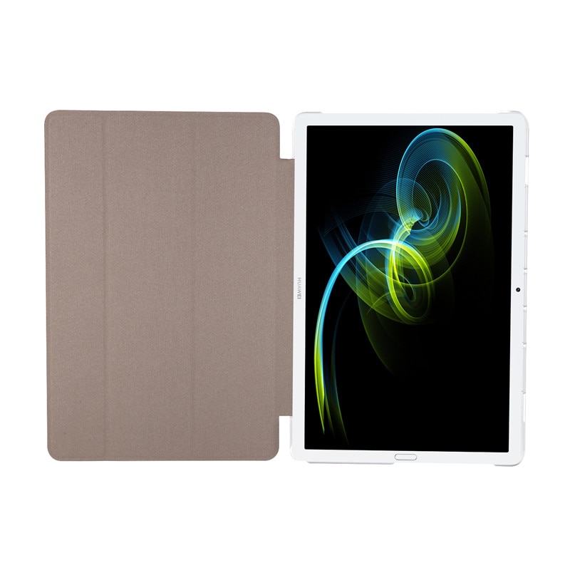 เคส Huawei MediaPad M6 10.8 นิ้ว #เคสฝาพับหนัง PU พับสามพับ Silk Texture Leather Stand Case