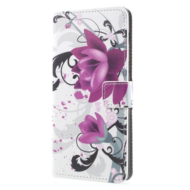 Case Samsung Galaxy A8 (2018) #เคสฝาพับสไตล์กระเป๋าสตางค์พิมพ์ลาย Pattern Printing หนัง PU ลายน่ารักๆ