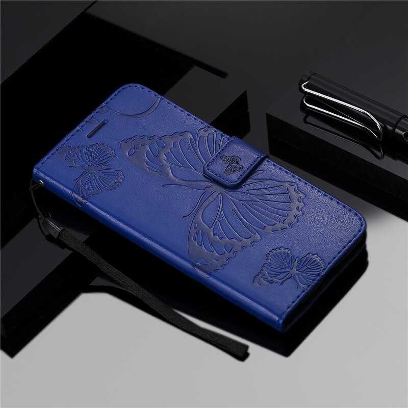 Case Samsung Galaxy S8 Plus #เคสฝาพับหนัง PU Imprint Butterflies Pattern
