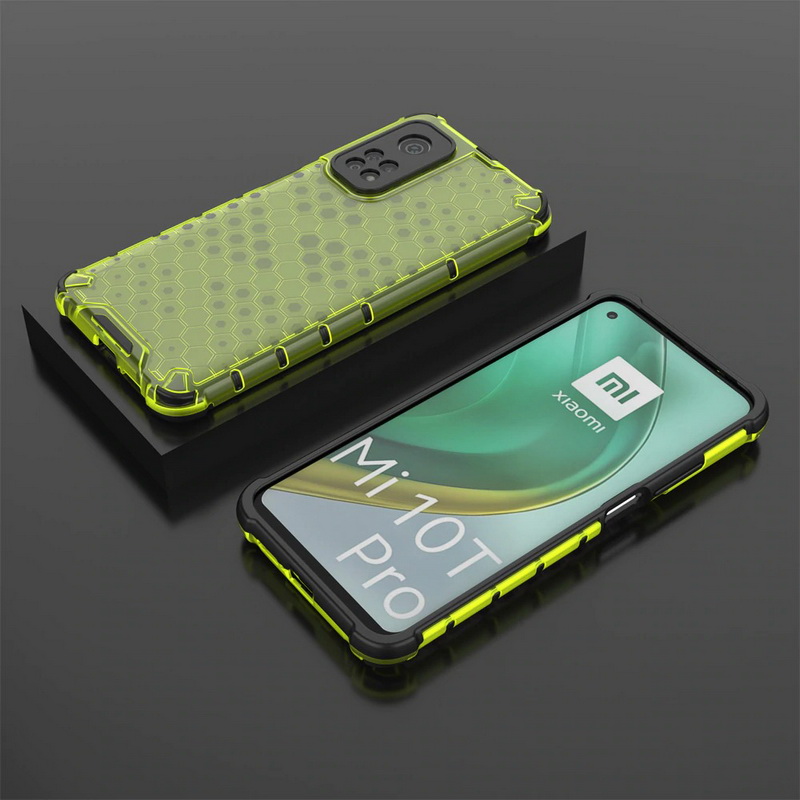 Case Xiaomi Mi 10T #เคสกันกระแทก Honeycomb Shock Absorber TPU + PC + Silicone Hybrid