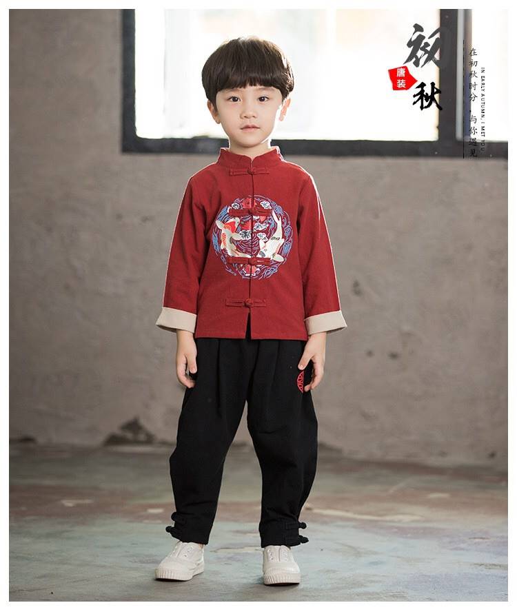 set เสื้อกับกางเกงเด็กชาย ตี๋น้อยรับตรุษจีน