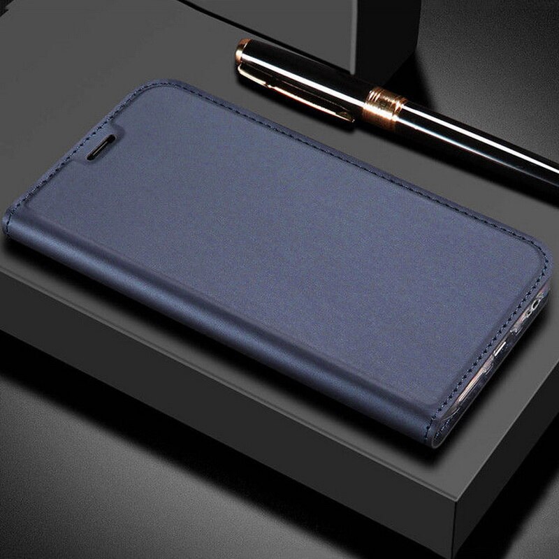 Case Redmi 8 #เคสฝาพับหนัง PU Magnetic Adsorption Stand Leather Card Holder