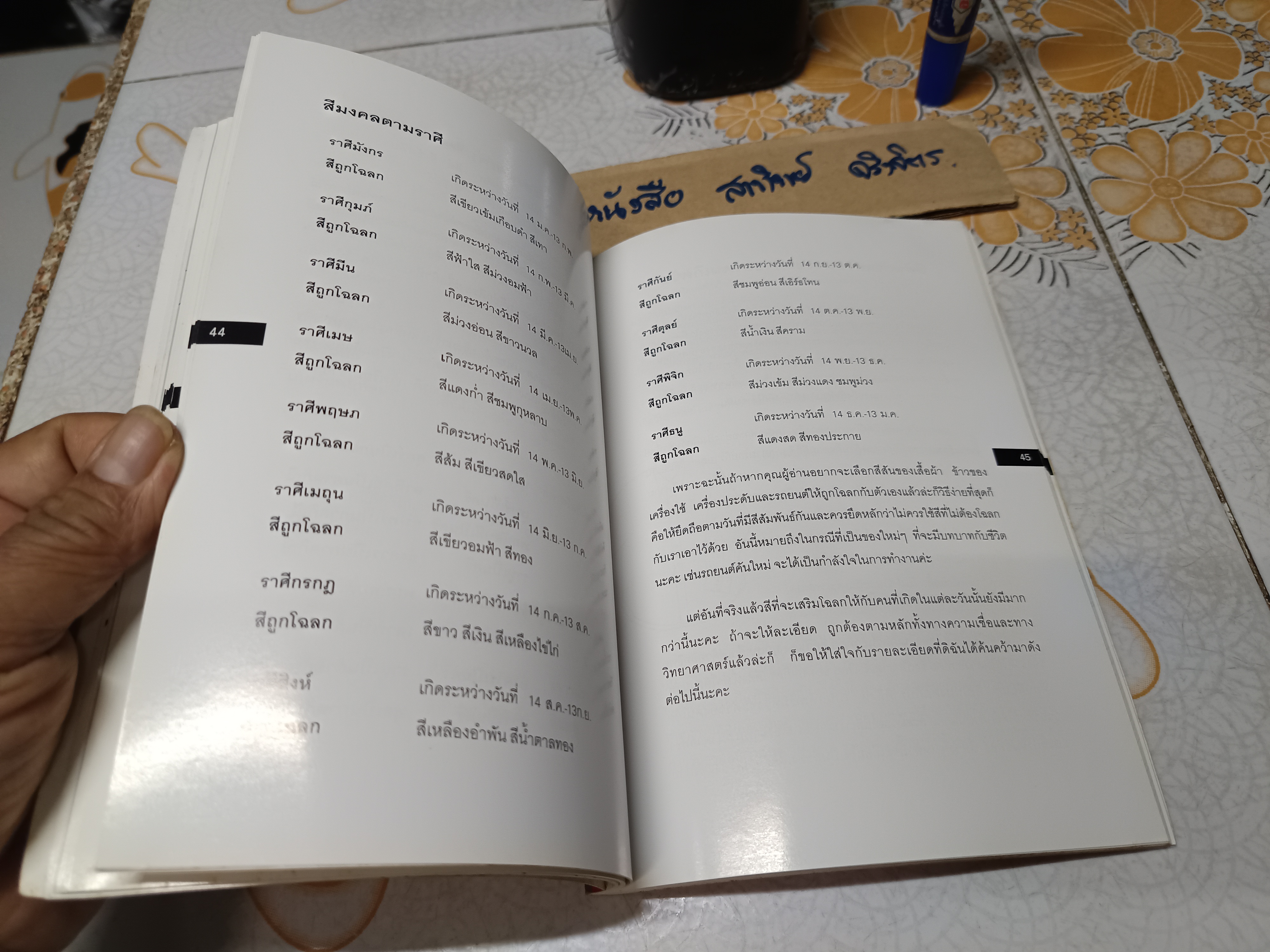 พลังแห่งสีสัน..เพื่อชีวิตที่ดีกว่า โดย จุฑามาศ ณ สงขลา พิมพ์ครั้งแรก ธันวาคม 2546