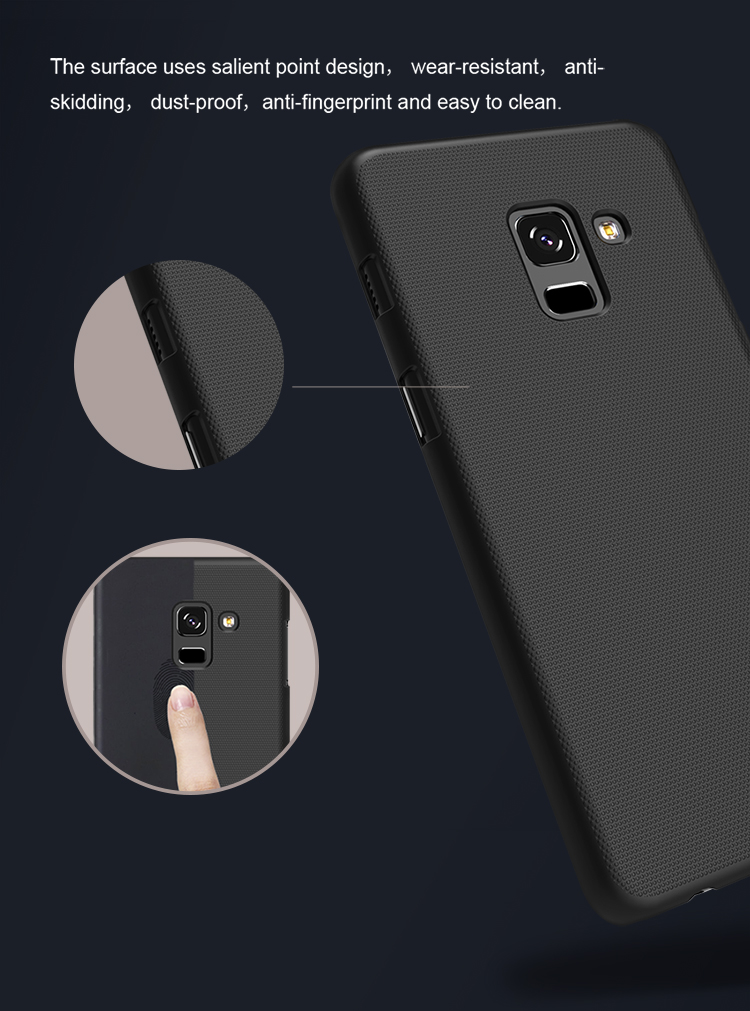 เคส Samsung Galaxy A8+ 2018 #เคสฝาหลัง NILLKIN รุ่น Super Frosted Shield คุณภาพดีราคาเบาๆสบายกระเป๋า