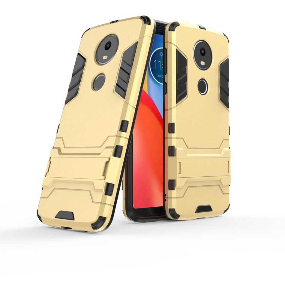 เคส Moto E5 Plus #เคสฝาหลังพลาสติก ไฮบริด TPU + Kickstand