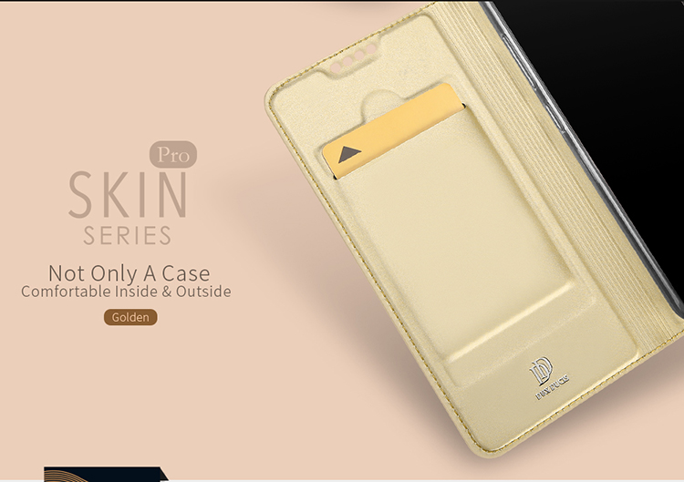 เคส Samsung Galaxy A8 2018 #เคสฝาพับ DUX DUCIS Skin Pro Series #เคสคุณภาพดีราคาเบาๆสบายกระเป๋า