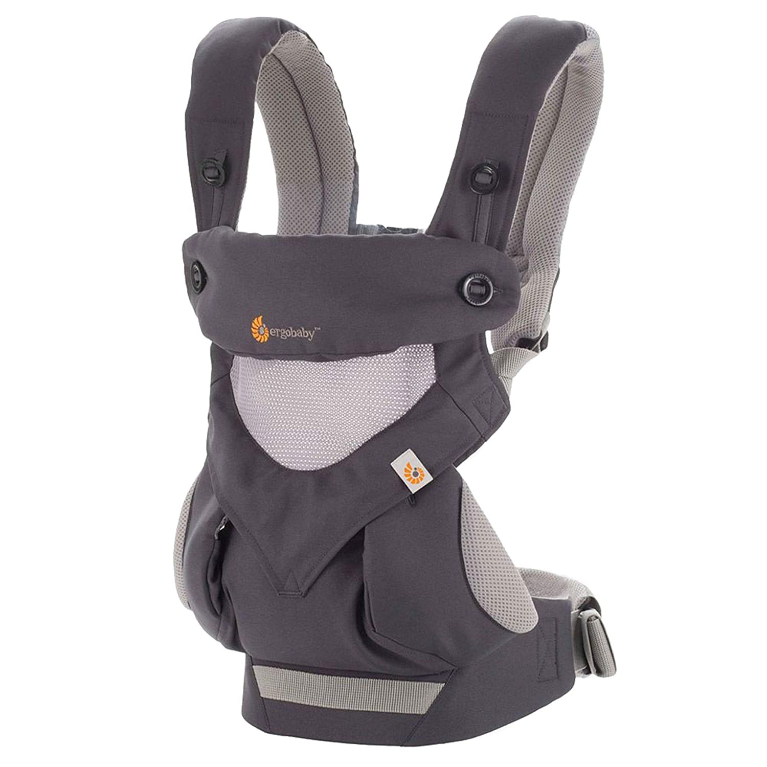 Ergobaby® 360 All Positions Baby Carrier Cool Air Mesh for Baby to Toddler Weight 5.5-20 kg, Carbon Grey เป้อุ้มเด็ก