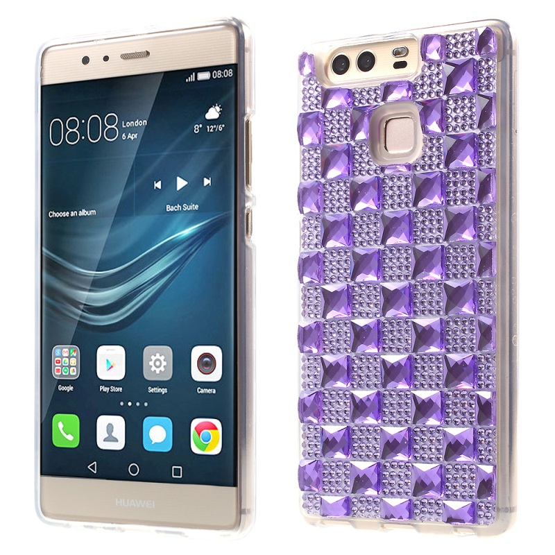 เคส Huawei P9 #เคสเพชรคริสตัลเจลแบบ TPU