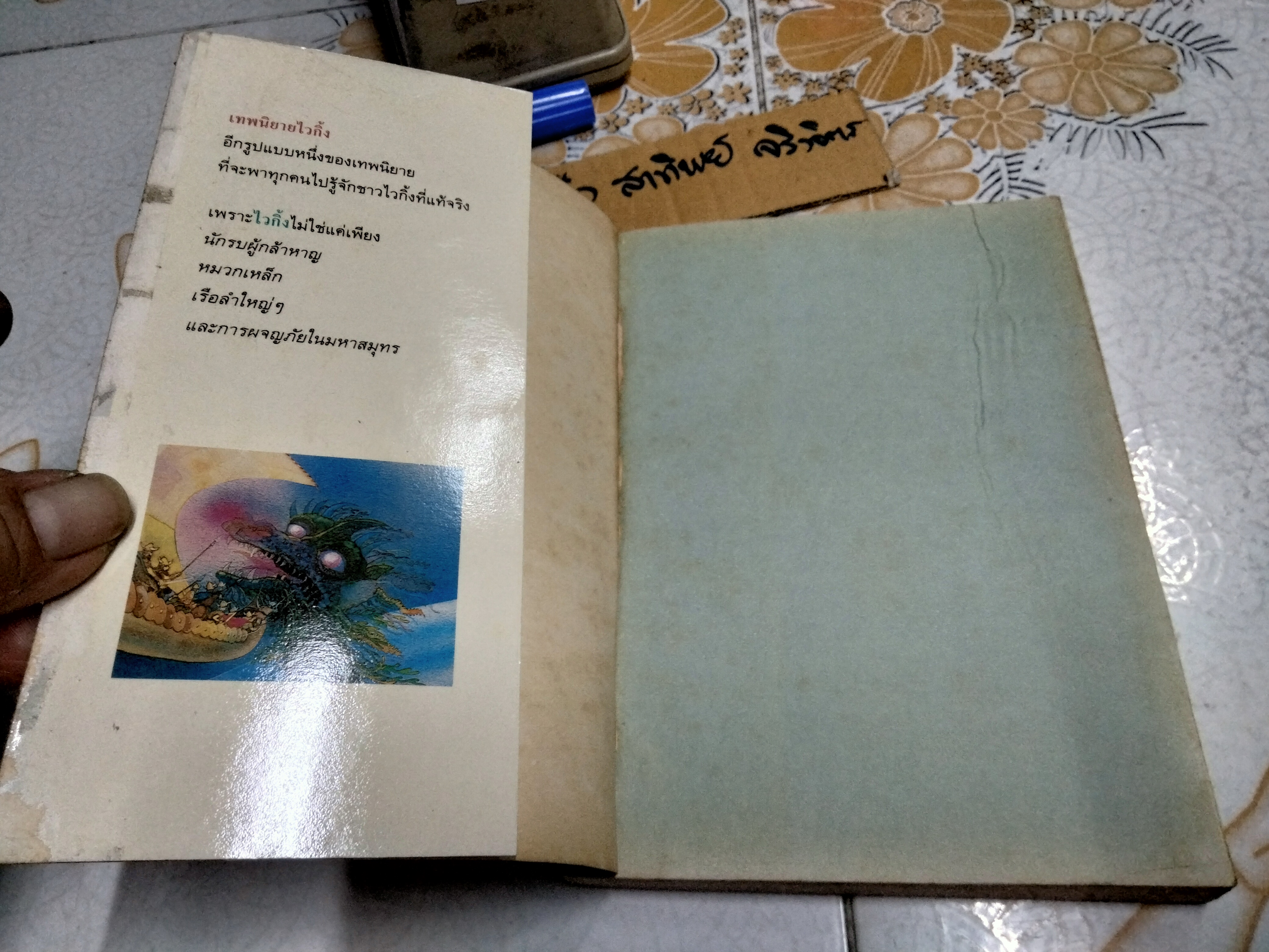 เทพนิยายไวกิ้ง (The Saga of Erik The Viking) เทอร์รี โจนส์ (Terry Jones) เขียน - วัชรินทร์ อำพัน แปล / พิมพ์ 3/2537 สนพ ดอกหญ้า