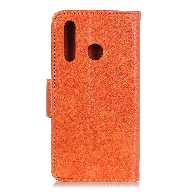 Case Samsung Galaxy A20s #เคสฝาพับหนังแยกปิดฝาแม่เหล็ก Textured Split Leather Wallet Magnetic