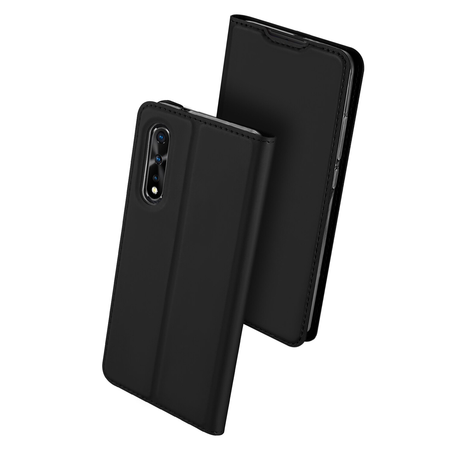 Case Vivo S1 #เคสฝาพับหนัง PU DUX DUCIS Skin Pro Series Auto-absorbed PU Leather คุณภาพดี