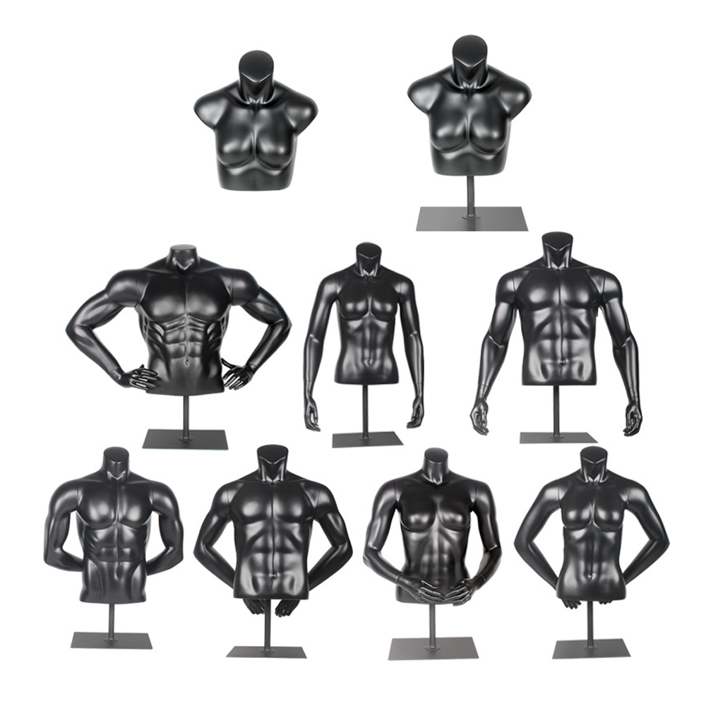 (พรีออเดอร์) หุ่นโชว์ครึ่งท่อนบนชายหญิง ทำจากวัสดุไฟเบอร์กลาส (R8)