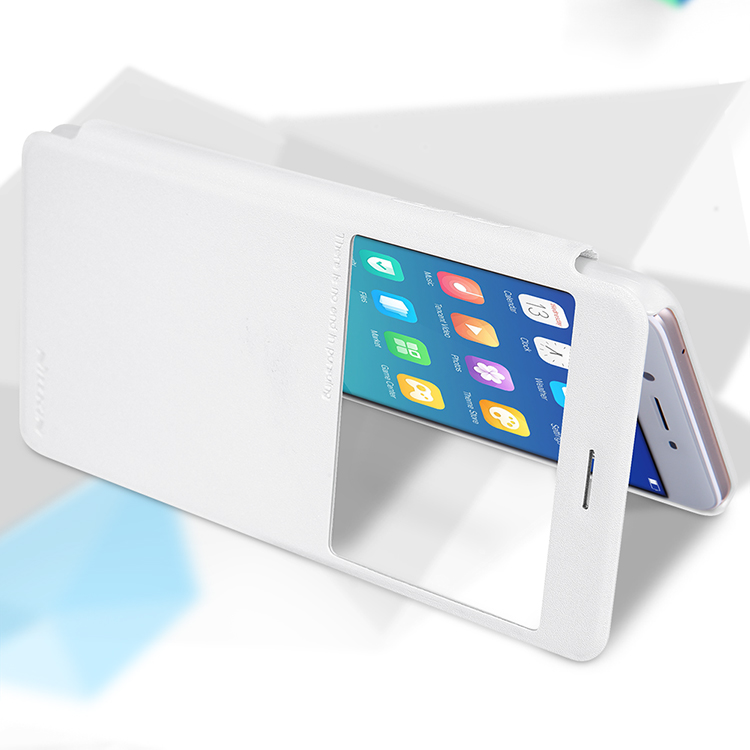 Case Oppo R9s Plus #เคสฝาพับ NILLKIN รุ่น Sparkle Window ใช้งานได้สะดวก