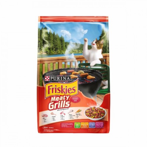 Friskies อาหารเม็ดแมว รสMeaty Grills 1.2kg (ส้ม)