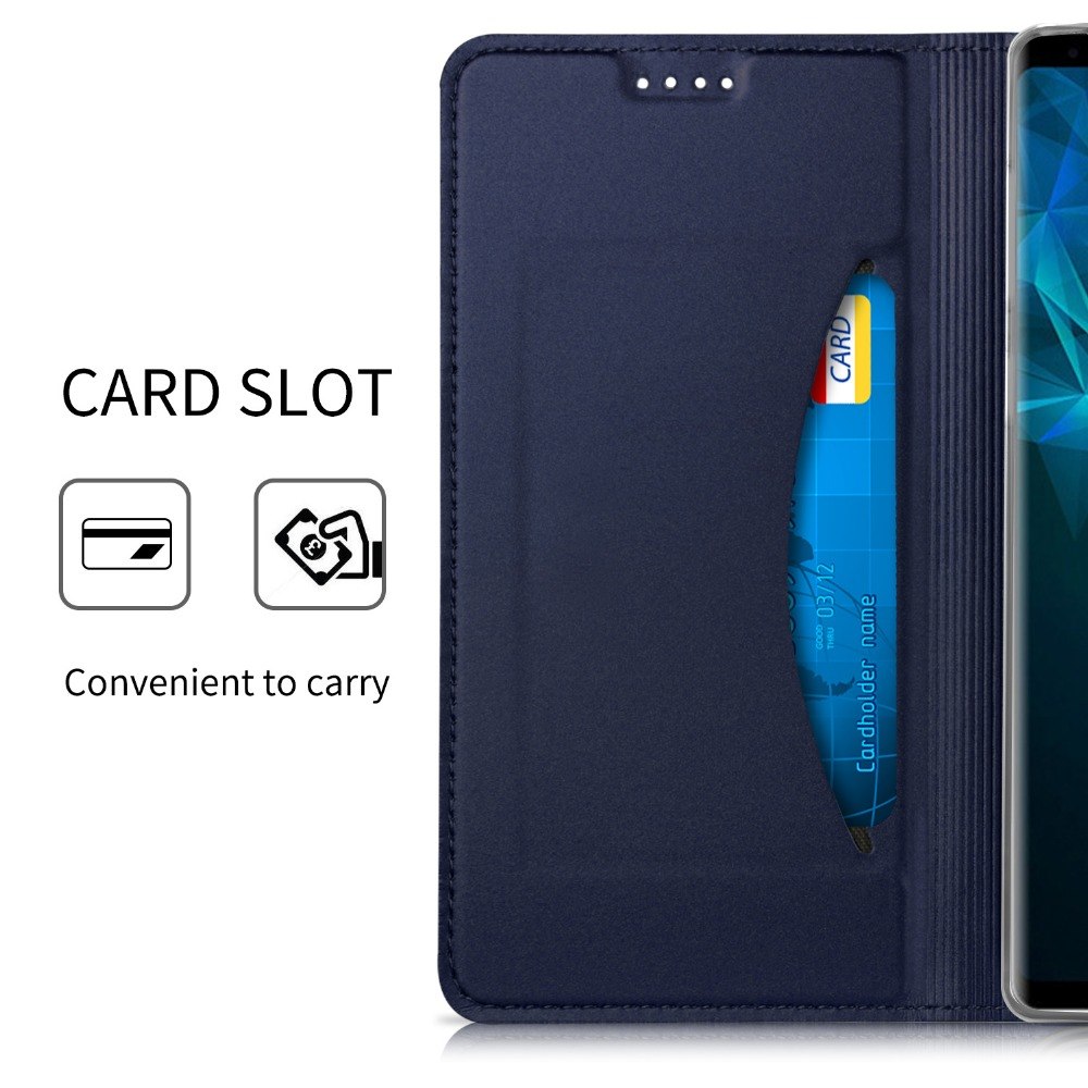Case Samsung Galaxy Note 9 #เคสฝาพับแบบกระเป๋าสตางค์หนัง PU Card Holder Auto-absorbed Leather