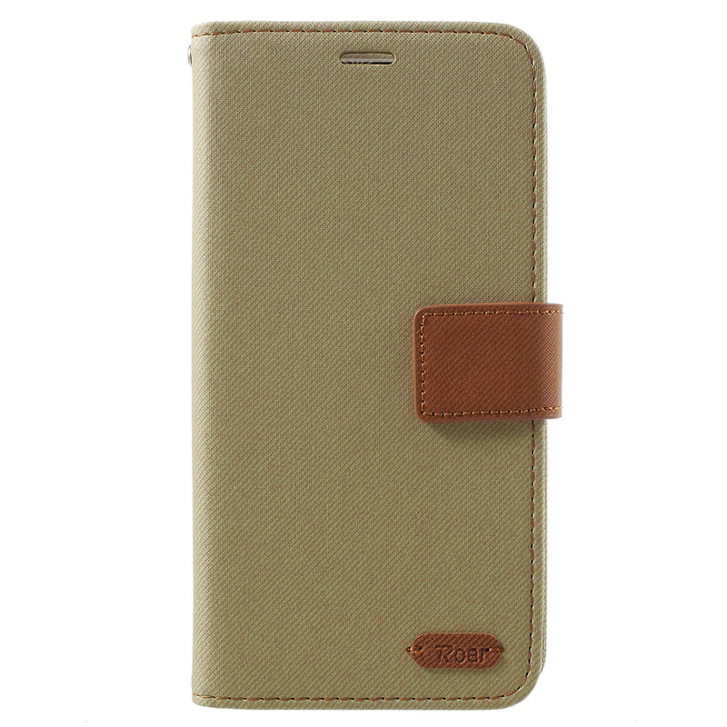 Case Asus Zenfone 5 ZE620KL / Zenfone 5Z ZS620KL #เคสฝาพับแบบกระเป๋าสตางค์ ROAR KOREA Twill Leather Wallet