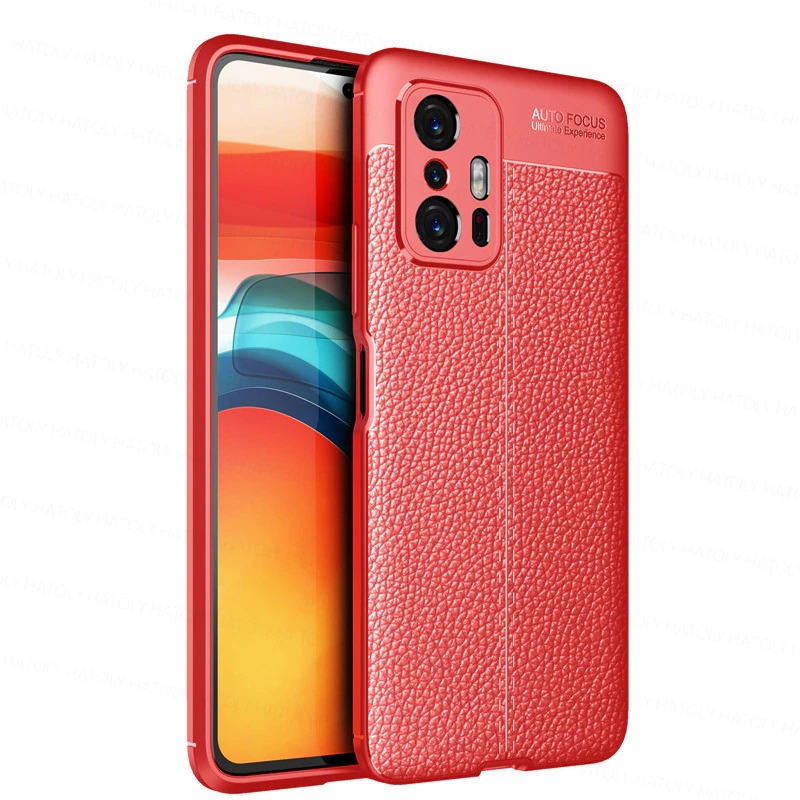 เคส Xiaomi 11T / 11T Pro #เคสฝาหลัง TPU ผิวลิ้นจี่ช่วยป้องกันลายนิ้วมือและกันลื่นได้ดี