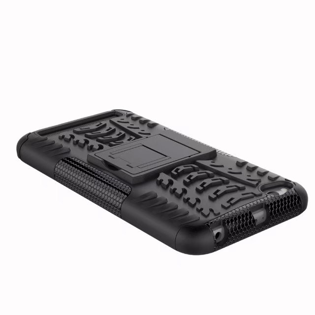 เคส Xiaomi Redmi 5A #เคสฝาหลังกันลื่น Cool Tyre Pattern Kickstand (PC + TPU)