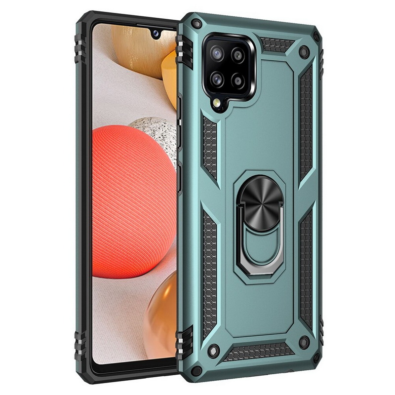 เคส Samsung Galaxy A42 5G #เคสฝาหลัง Hybrid TPU+PC มีแหวนสวมนิ้ว