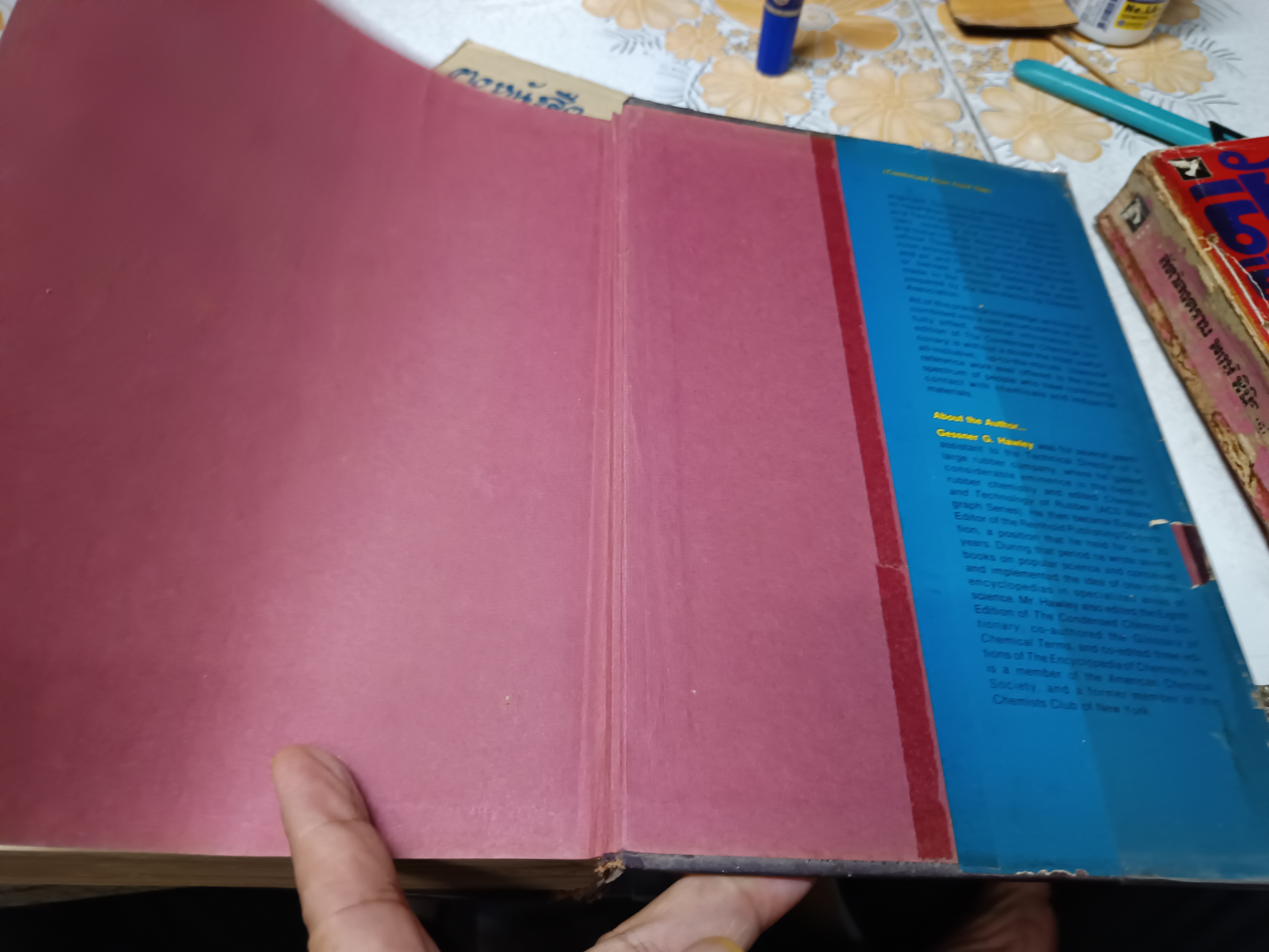 The Condensed Chemical Dictionary, Ninth Edition 1977 Hawley, Gessner G. พจนานุกรมเคมีฉบับย่อ