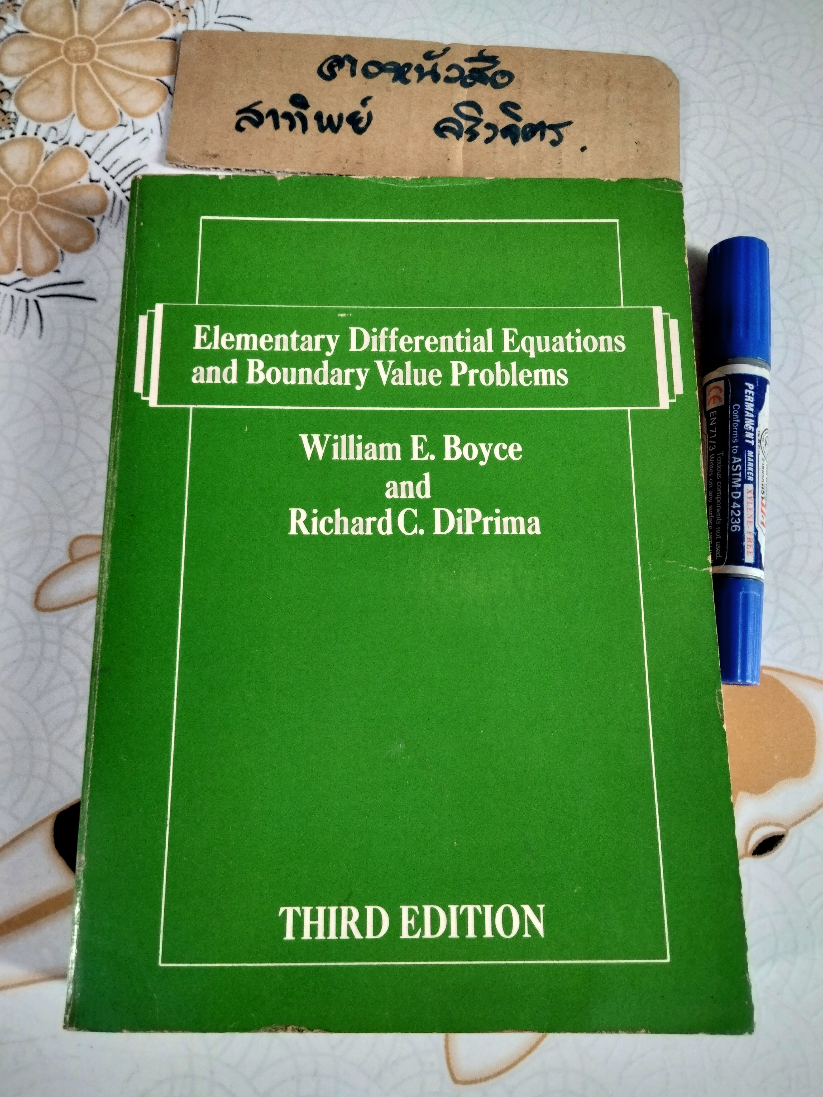 Elementary Differential Equations and Boundary Value Problems (3rd edition), William E. Boyce and Richard C. DiPrima