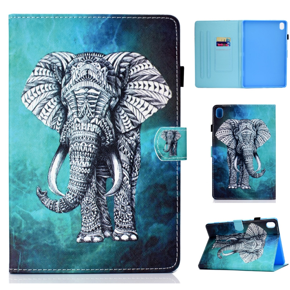 เคส Huawei MediaPad M6 8.4 inch #เคสฝาพับหนัง PU พิมพ์ลาย Pattern Printing PU Leather Flip