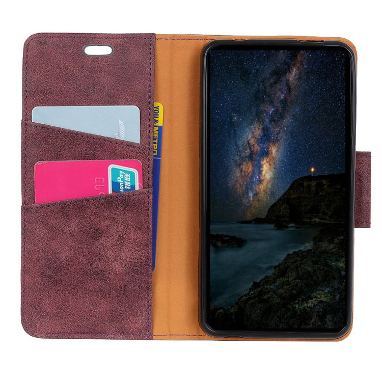 เคส Asus Zenfone Max Pro (M1) #เคสฝาพับแบบกระเป๋าสตางค์สไตล์วินเทจ Vintage Style Wallet Leather