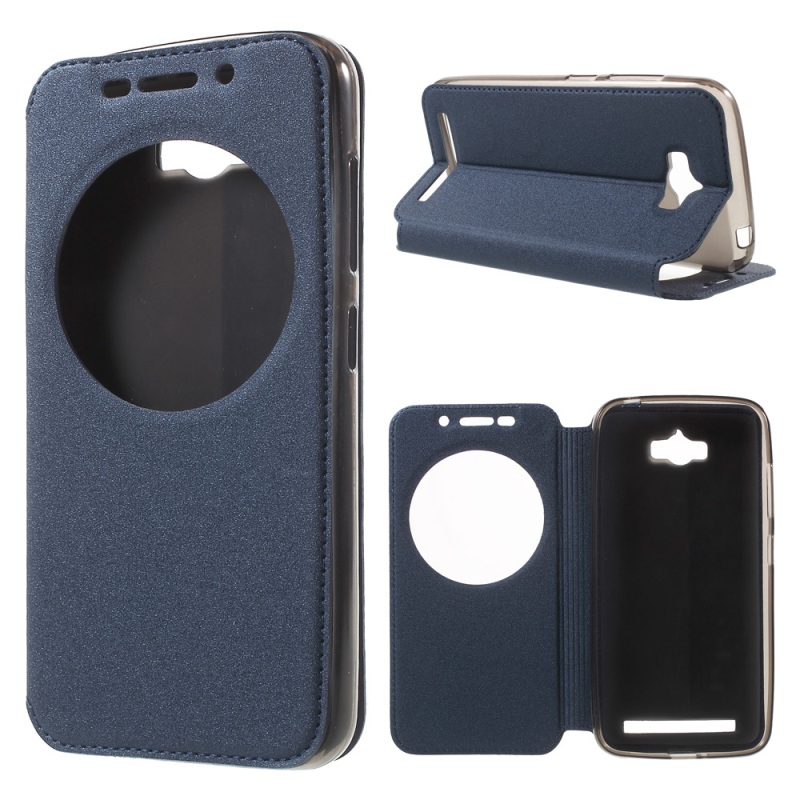Case Asus Zenfone Max ZC550KL แบบฝาพับมีช่องหน้าต่างสมาร์ทวิวคุณภาพดี