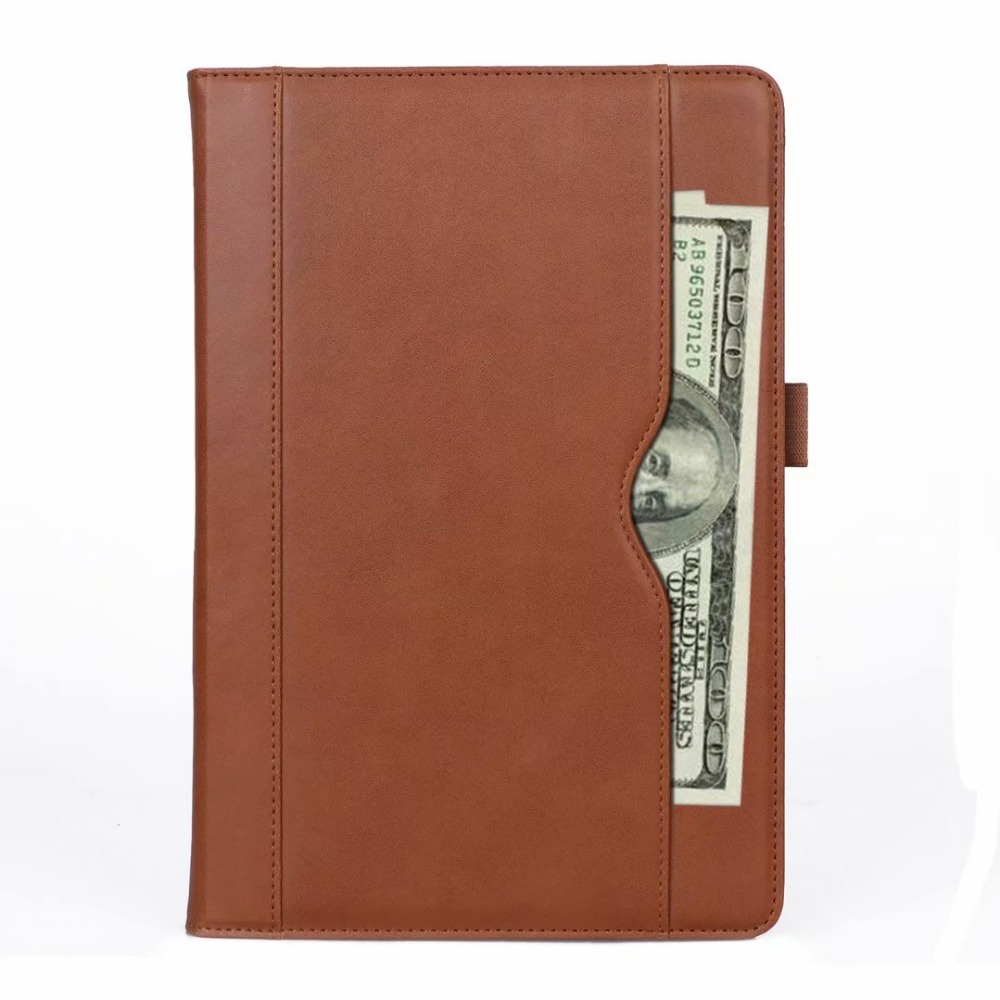 Case Samsung Galaxy Tab S4 10.5 T830 T835 #เคสฝาพับหนัง PU มีแถบยืดหยุ่นสวมนิ้ว Auto Wake/Sleep PU Leather Stand Tablet Case