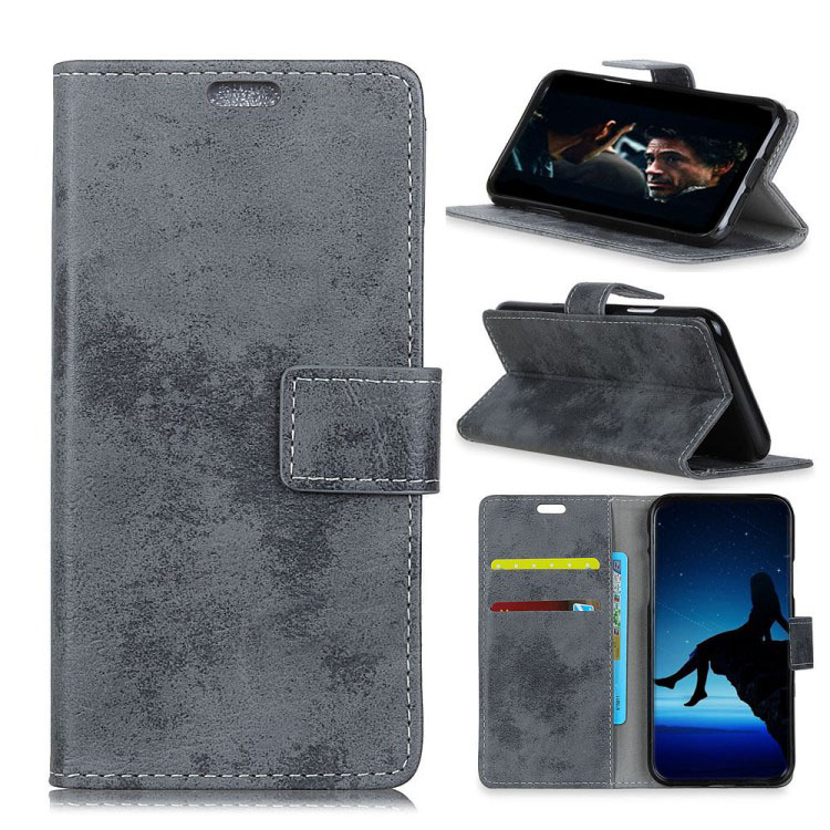 Case Samsung Galaxy Note 9 #เคสฝาพับหนัง PU สไตล์ Retro มีช่องเสียบการ์ด เคสคุณภาพดีราคาถูก