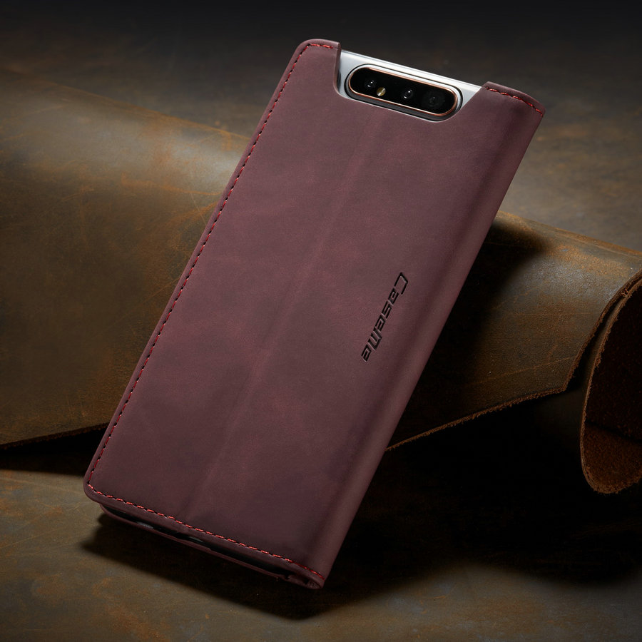 Case Samsung Galaxy A80 #เคสฝาพับหนังกระเป๋าสตางค์ CASEME Auto-absorbed Leather Wallet